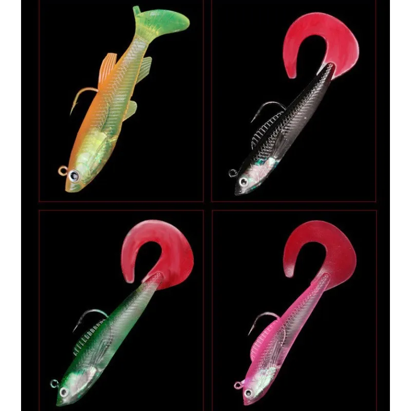 Fishing Equipment Online - 10 Pcs Lure Baits with T-tail