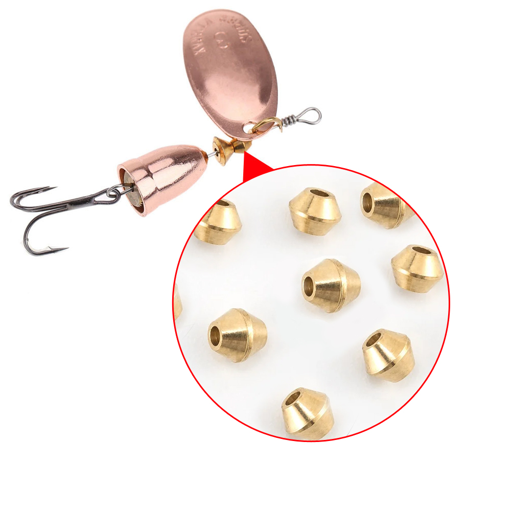 Bass Fishing Lure - 40pcs DIY Lure Brass Fishing Bead