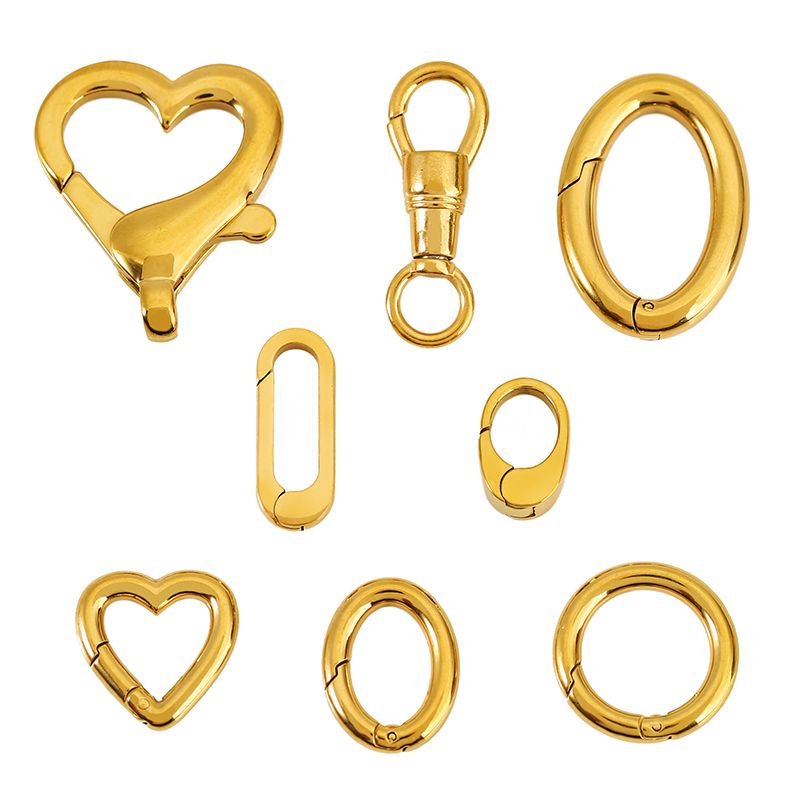 Circle Hook Set - 2pcs Stainless Steel Clasp Strong Oval