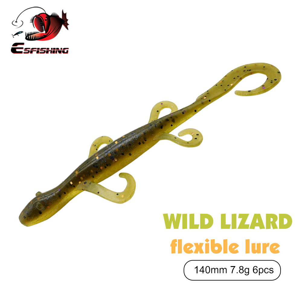 Bass Fishing Lure - ESFISHING Fishing Lures Wild Lizard 140mm