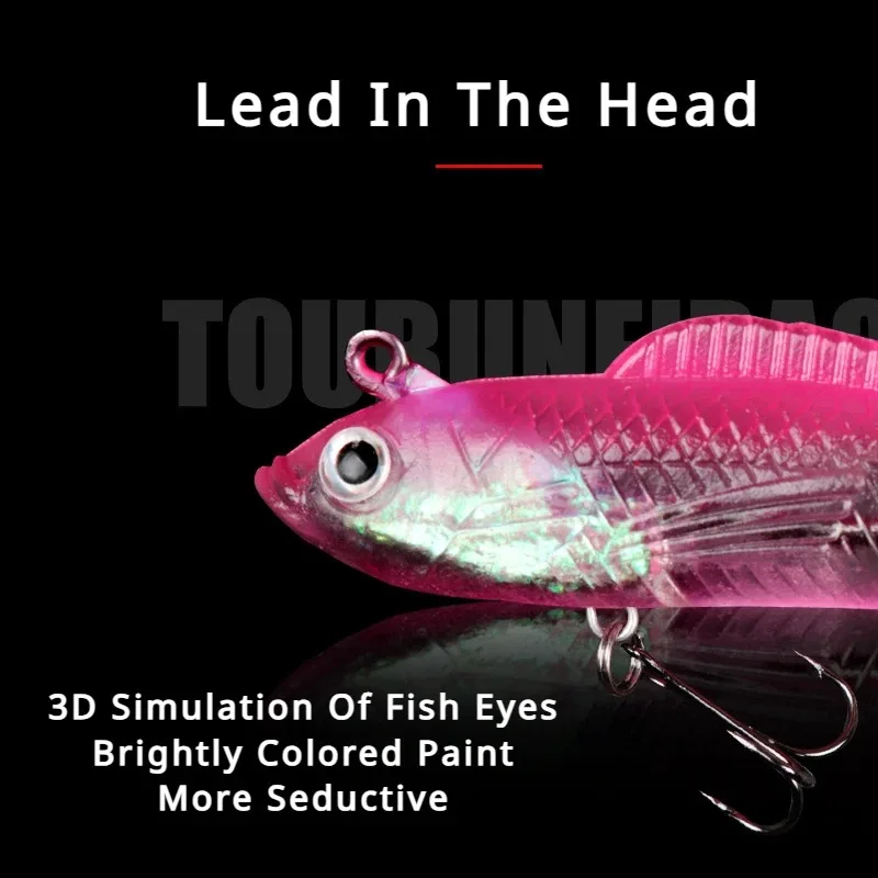 10 Pcs Lure Baits with T-tail  - Fishing Equipment Online 评论和价格