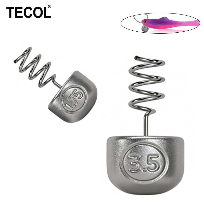TECOL 1G 1.75G 2.7G 3.5G Spira - Bass Fishing Lure 评论和价格