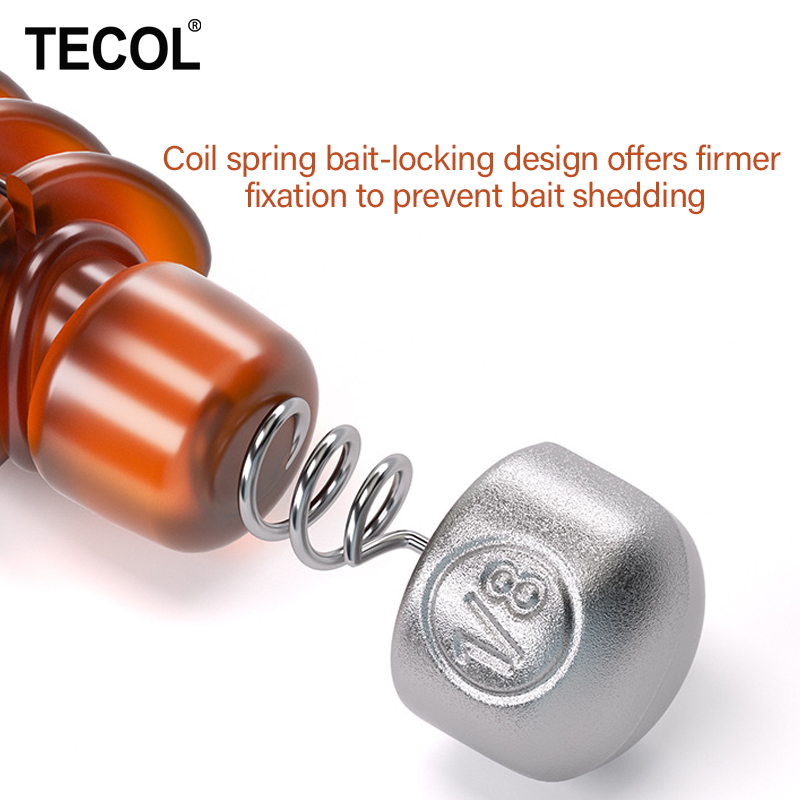 TECOL 1G 1.75G 2.7G 3.5G Spira - Bass Fishing Lure 评论和价格