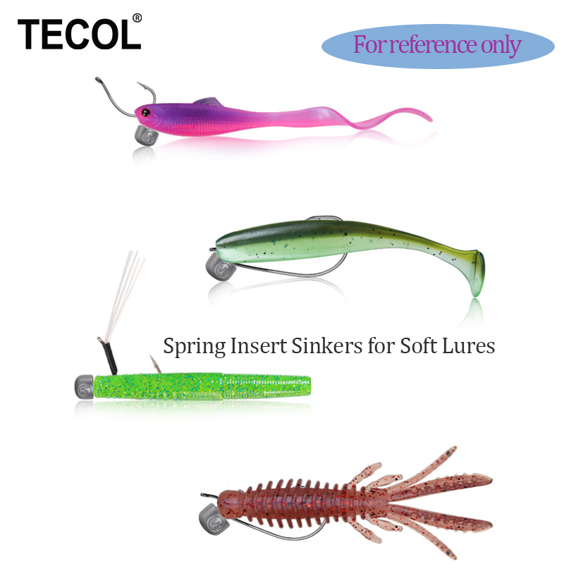 TECOL 1G 1.75G 2.7G 3.5G Spira - Bass Fishing Lure 评论和价格