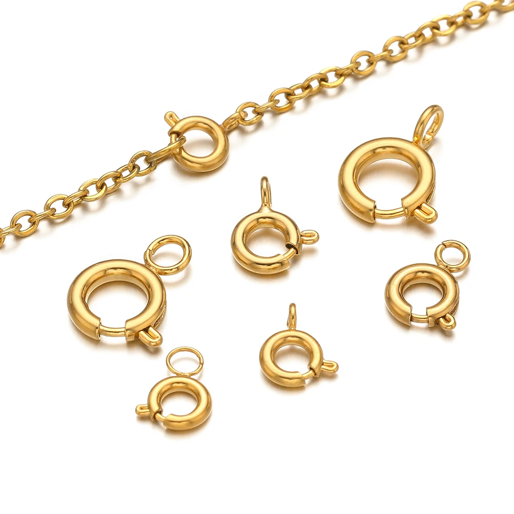 10pcs Stainless Steel Spring R - Circle Hook Set 评论和价格