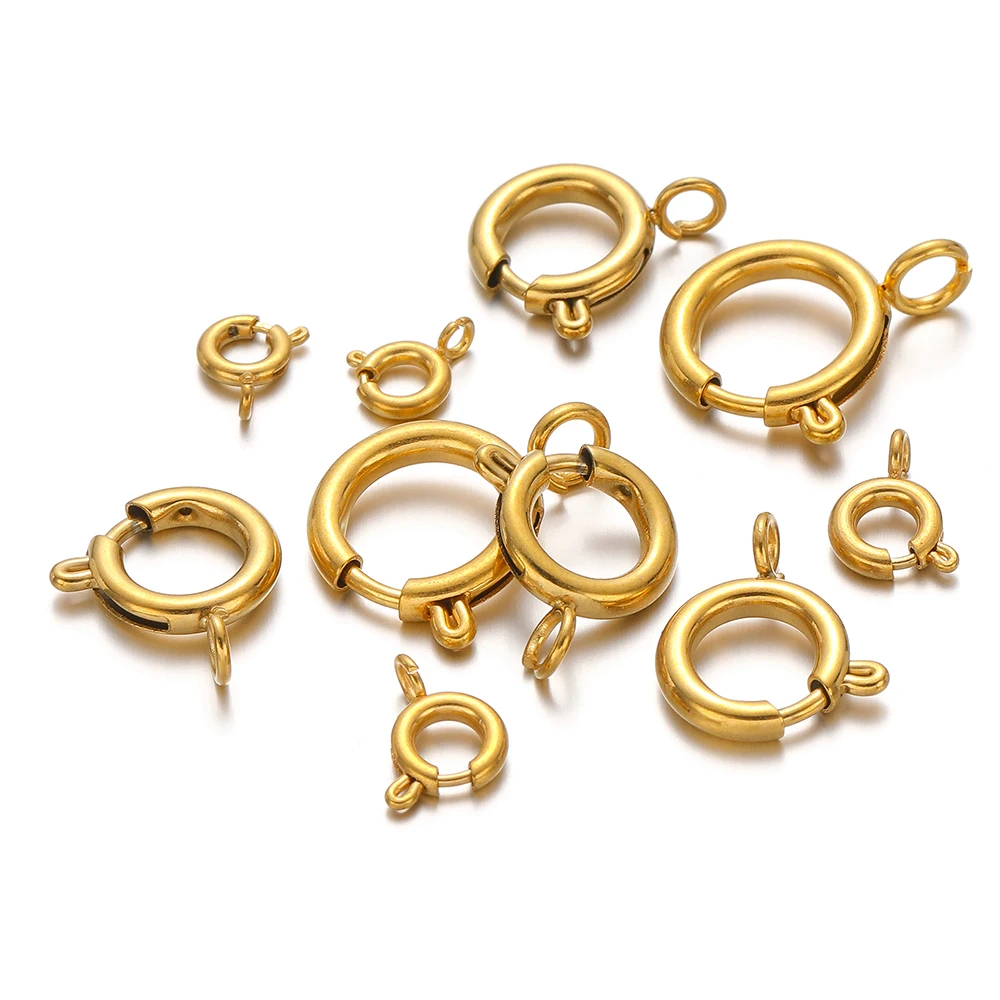 10pcs Stainless Steel Spring R - Circle Hook Set 评论和价格