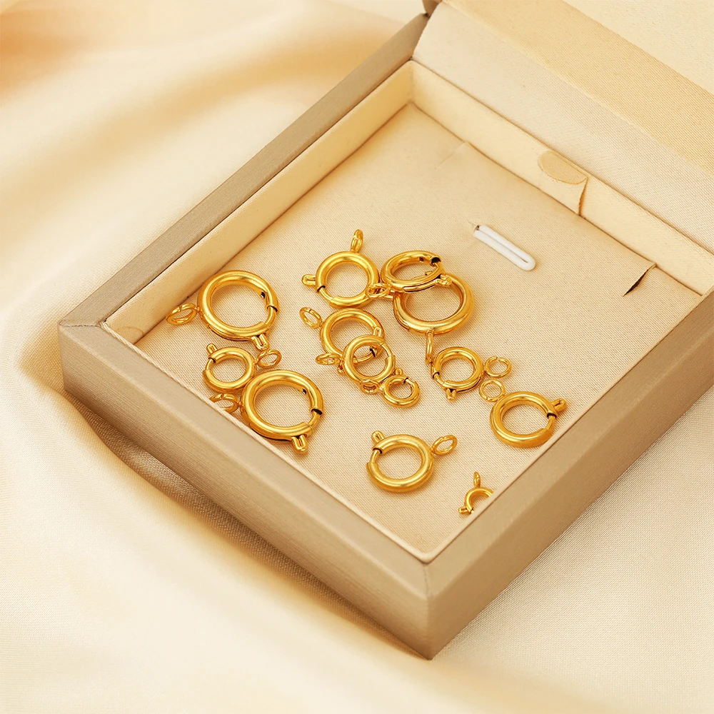 10pcs Stainless Steel Spring R - Circle Hook Set 评论和价格