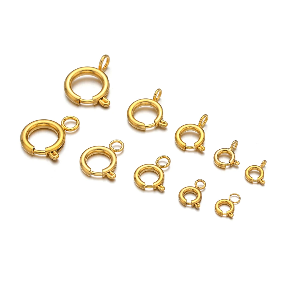 10pcs Stainless Steel Spring R - Circle Hook Set 评论和价格