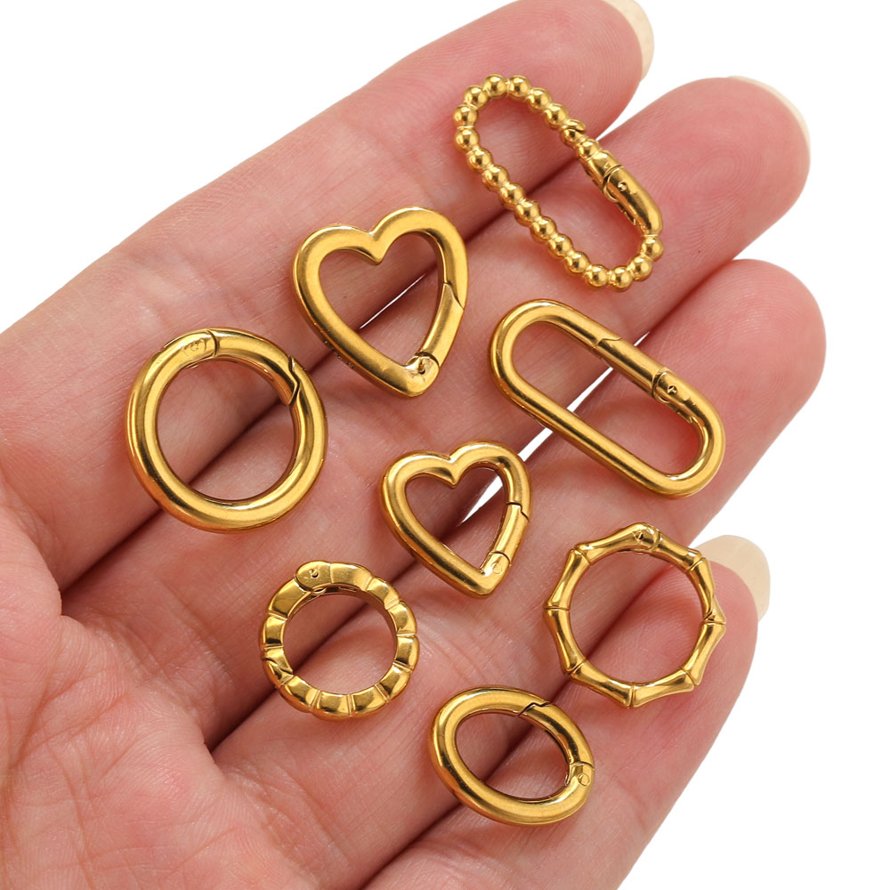 2pcs Stainless Steel Round Hea - Circle Hook Set 评论和价格